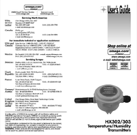 Thumbnail of document Manual - HX302AC Humidity/Temperature Transmitters